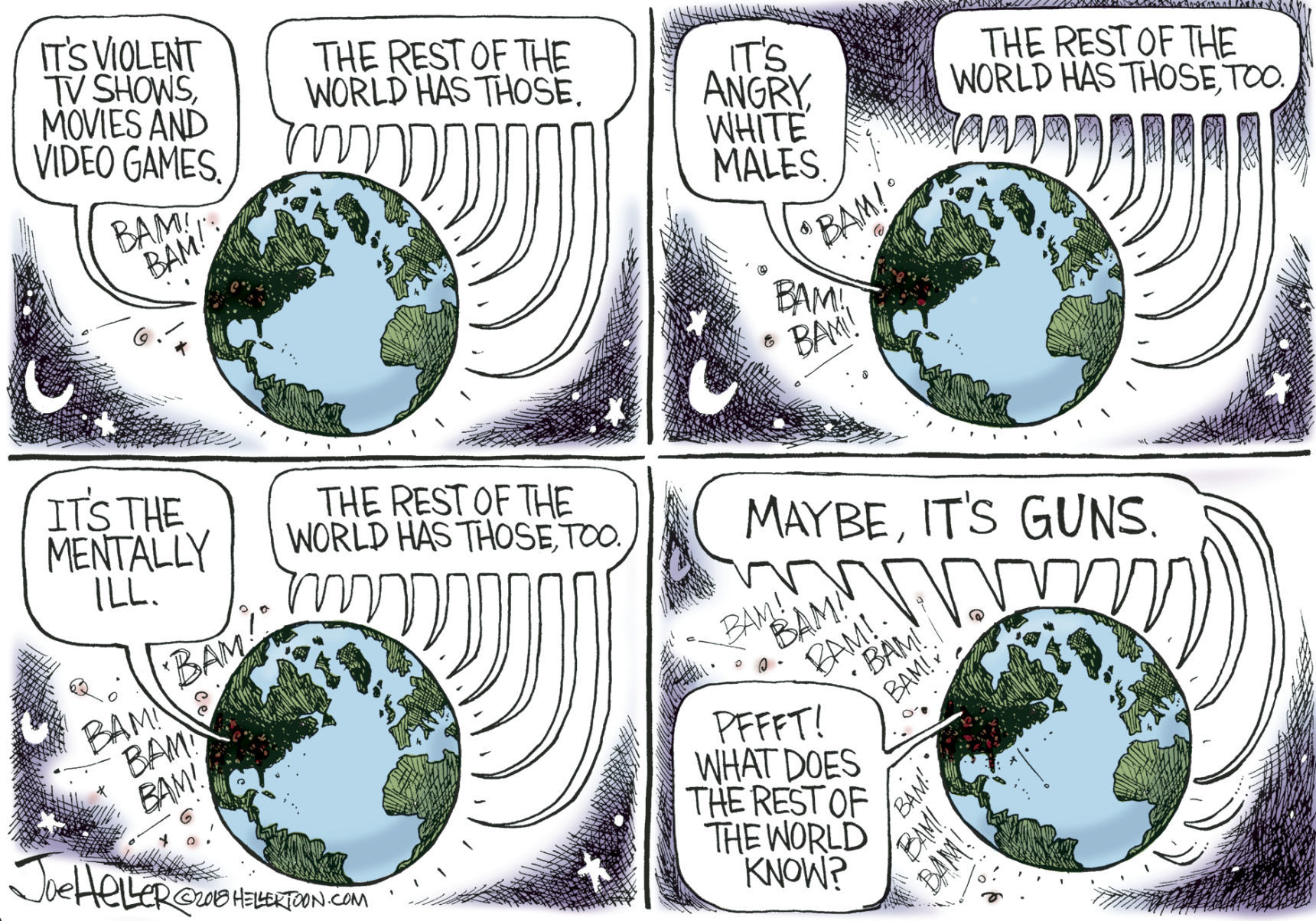 School Shootings by Joe Heller